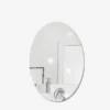 Frameless Oval Wall Mirror